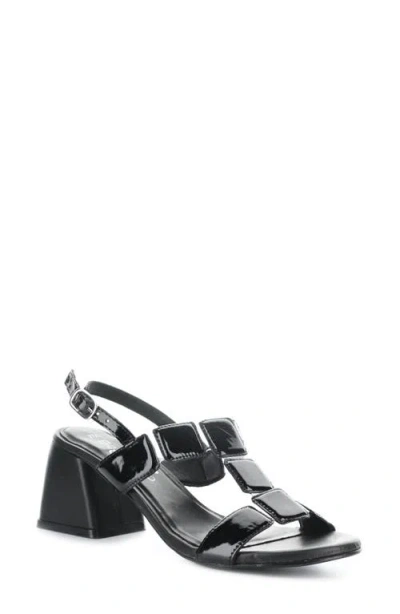 Bos. & Co. Glow Slingback Sandal In Black Patent/black Leather