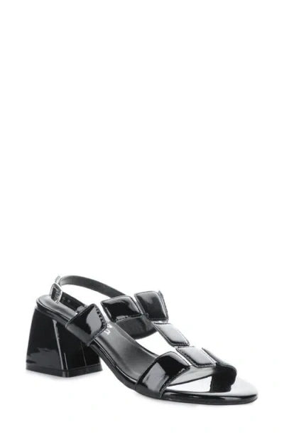 Bos. & Co. Glow Slingback Sandal In Black Patent/black Patent