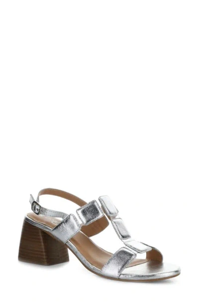 Bos. & Co. Glow Slingback Sandal In Silver Patent