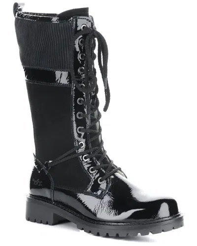Bos. & Co. Hallowed Waterproof Patent Boot In Black