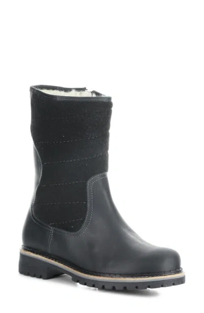 Bos. & Co. Harlyn Waterproof Boot In Black Saddle/tweed