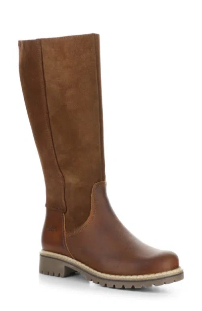 Bos. & Co. Hudson Waterproof Boot In Cognac/redwood Gobi/suede