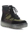 Bos. & Co. Women's Ideal Waterproof Boot In Black/olive/plum In Green