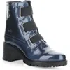 Bos. & Co. Indie Waterproof Bootie In Blue/black Mascara Patent