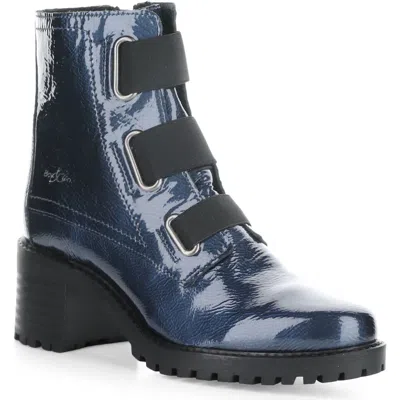 Bos. & Co. Indie Waterproof Bootie In Blue/black Mascara Patent