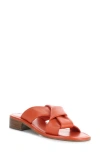 Bos. & Co. Knick Slide Sandal In Orange Nappa