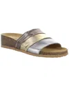 Bos. & Co. Libby Platform Wedge Slide Sandal In Multi