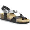 Bos. & Co. Luissa Slingback Platform Wedge Sandal In Multi