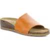 Bos. & Co. Lux Slide Sandal In Orange