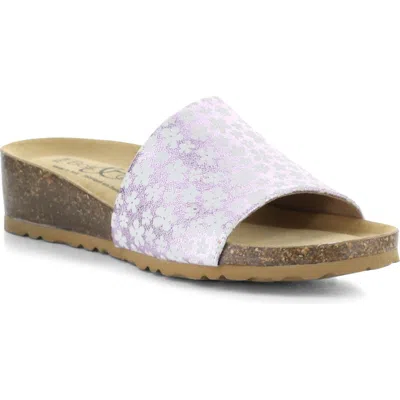 Bos. & Co. Lux Slide Sandal In Pink