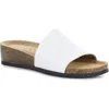 Bos. & Co. Lux Slide Sandal In White
