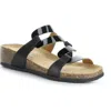 Bos. & Co. Luzzie Wedge Slide Sandal In Black