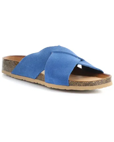 Bos. & Co. Maisie Suede Sandal In Blue