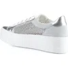 Bos. & Co. Marlo Platform Sneaker In Silver/grey