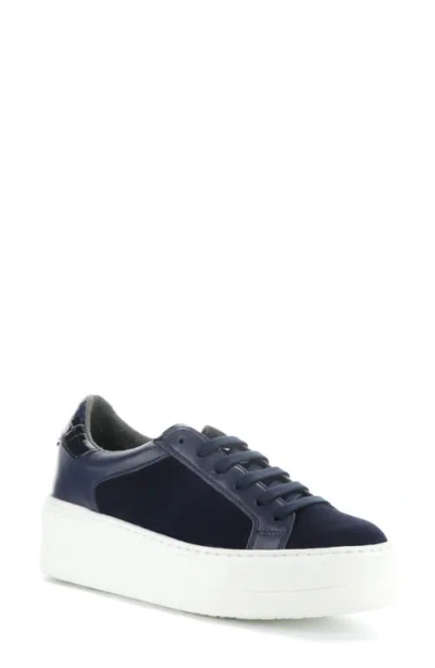 Bos. & Co. Maude Platform Sneaker In Ocean/ Black Iris