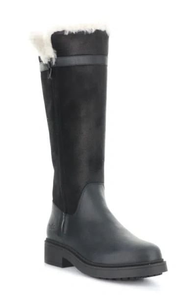 Bos. & Co. Neva Waterproof Genuine Shearling Boot In Black