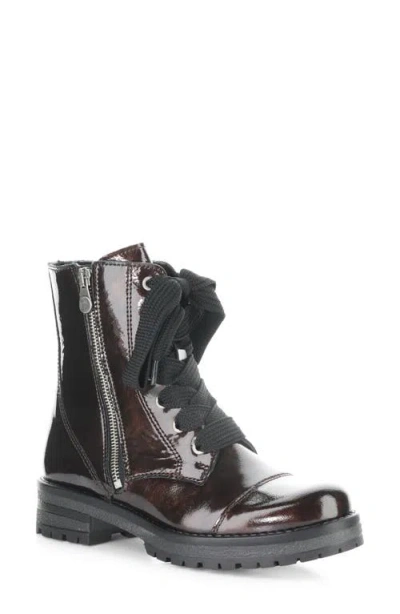 Bos. & Co. Paulie Waterproof Lace-up Bootie In Burgundy