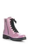 Bos. & Co. Paulie Waterproof Lace-up Bootie In Mauve Patent