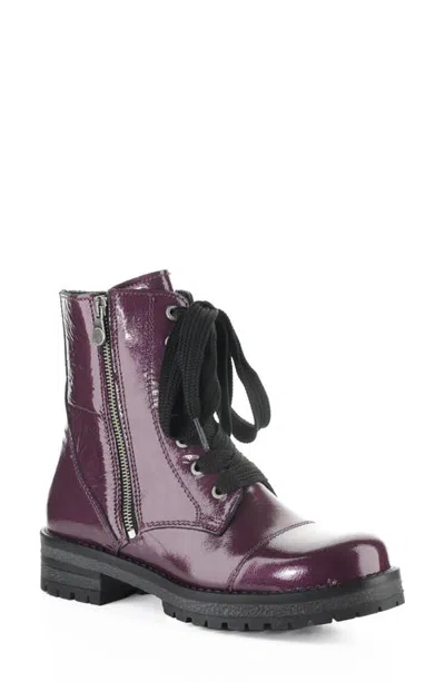 Bos. & Co. Paulie Waterproof Lace-up Bootie In Purple
