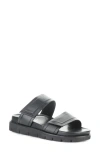 Bos. & Co. Starla Platform Slide Sandal In Black