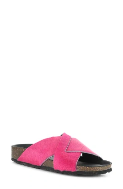 Bos. & Co. Suna Genuine Calf Hair Sandal In Pink