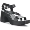 Bos. & Co. Veda Ankle Strap Platform Sandal In Black