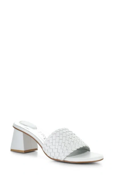 Bos. & Co. Wella Slide Sandal In White