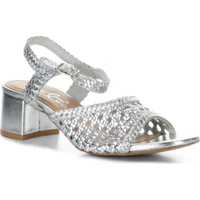 Bos. & Co. Wendi Ankle Strap Sandal In Metallic