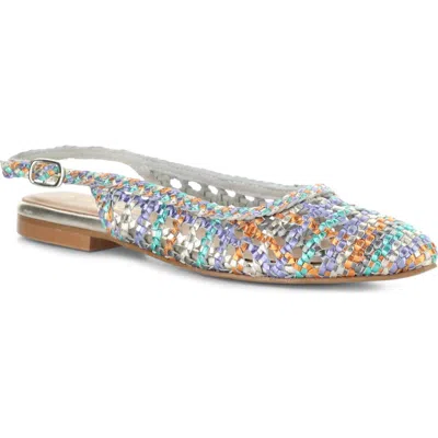 Bos. & Co. Willow Slingback Cap Toe Flat In Multi