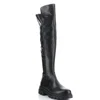 Bos. & Co. Women's Fifth Nappa Stretch Knee High Boot In Black In Black