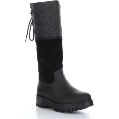BOS. & CO. WOMEN'S GOOSE PRIMA BOOTS IN BLACK/BLACK
