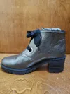 Bos. & Co. Women Index Ankle Boots In Pewter In Silver