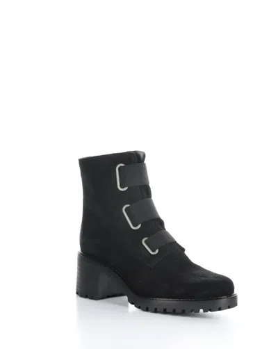 Pre-owned Bos. & Co. Women's Indie Elasticated Side-zip Ankle Boot In Black Suede