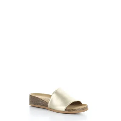 Bos. & Co. Women's Lux Slide Sandal In Gold In Multi
