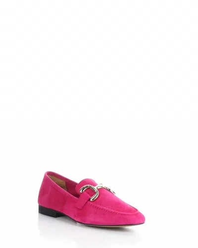 Bos. & Co. Women's Macie Suede Slip-on Shoes In Fuchsia In Pink