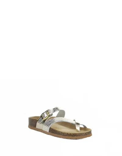 Bos. & Co. Women's Parr Sandal In White/gold In Multi