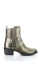 Bos. & Co. Women's Round Toe Boots In Dark Gold In Gold
