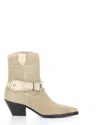 Bos. & Co. Women's Tartan Bootie In Beige In Sand