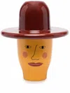 Bosa Face-print Ceramic Candle Holder In Rot