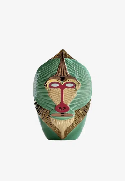 Bosa Primates Mandrillus Vase In Green