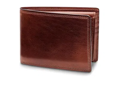 Bosca Dolce Collection - Credit Card Wallet W/ Id Passcase Bi-fold Wallet Dark Brown: One Size