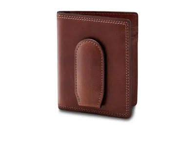 Bosca Dolce Collection - Deluxe Front Pocket Wallet Wallet Handbags Dark Brown: One Size