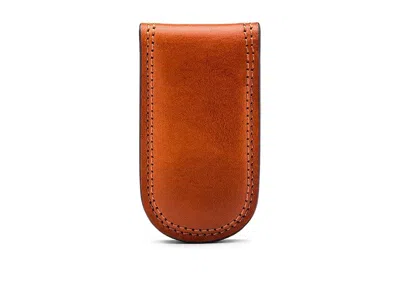 Bosca Dolce Collection - Money Clip Wallet Amber: One Size In Brown