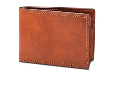 Bosca Dolce Collection - Small Bifold Wallet Bi-fold Wallet Amber: One Size In Brown