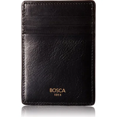 Bosca Dolce Deluxe Front Pocket Wallet, Black