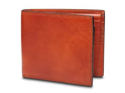 Bosca Dolce Italia Euro 8 Pocket Deluxe Executive Wallet W/ Passcase In Amber