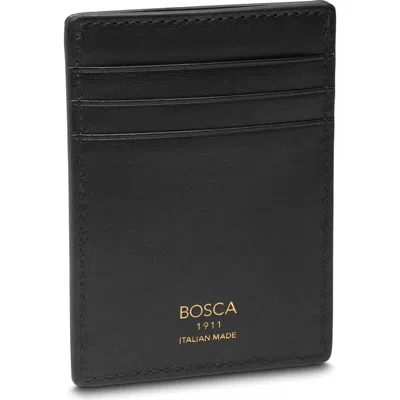 Bosca Dolce Italia Front Pocket Wallet In Black