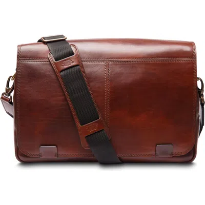 Bosca Dolce Italia Messenger Bag In Burgundy