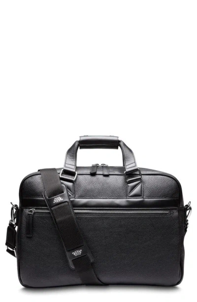 Bosca Monfrini Stringer Leather Briefcase In Black