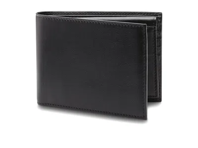 Bosca Nappa Vitello Collection - Credit Wallet W/ Id Passcase Bi-fold Wallet Black Leather: One Size